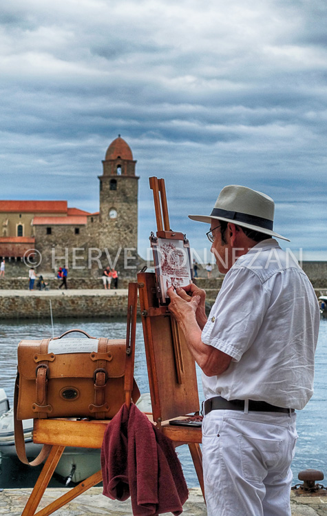 ARTISTES-6549-0150692-COLLIOURE-PEINTRE-OR