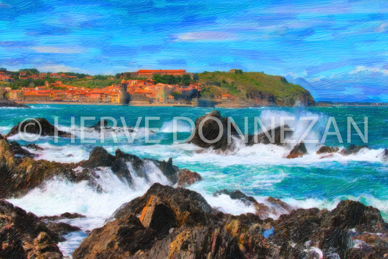6601-0137854-COLLIOURE-VAGUES-HDR-PAINT-PAINT