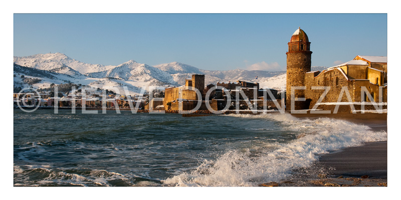 3137-COLLIOURE_NEIGE PANO 30x60